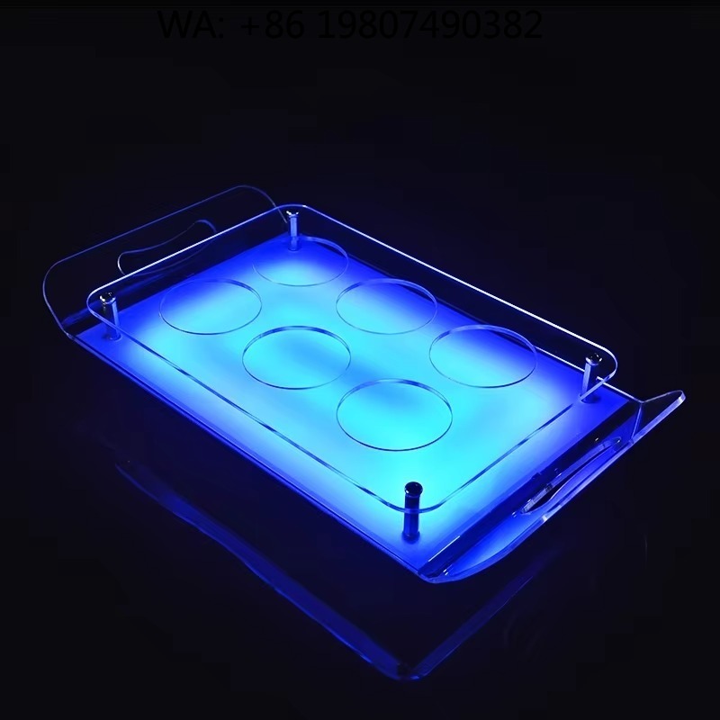 Beer Wine Up - Vassoio Luminoso LED in Acrilico Personalizzato,