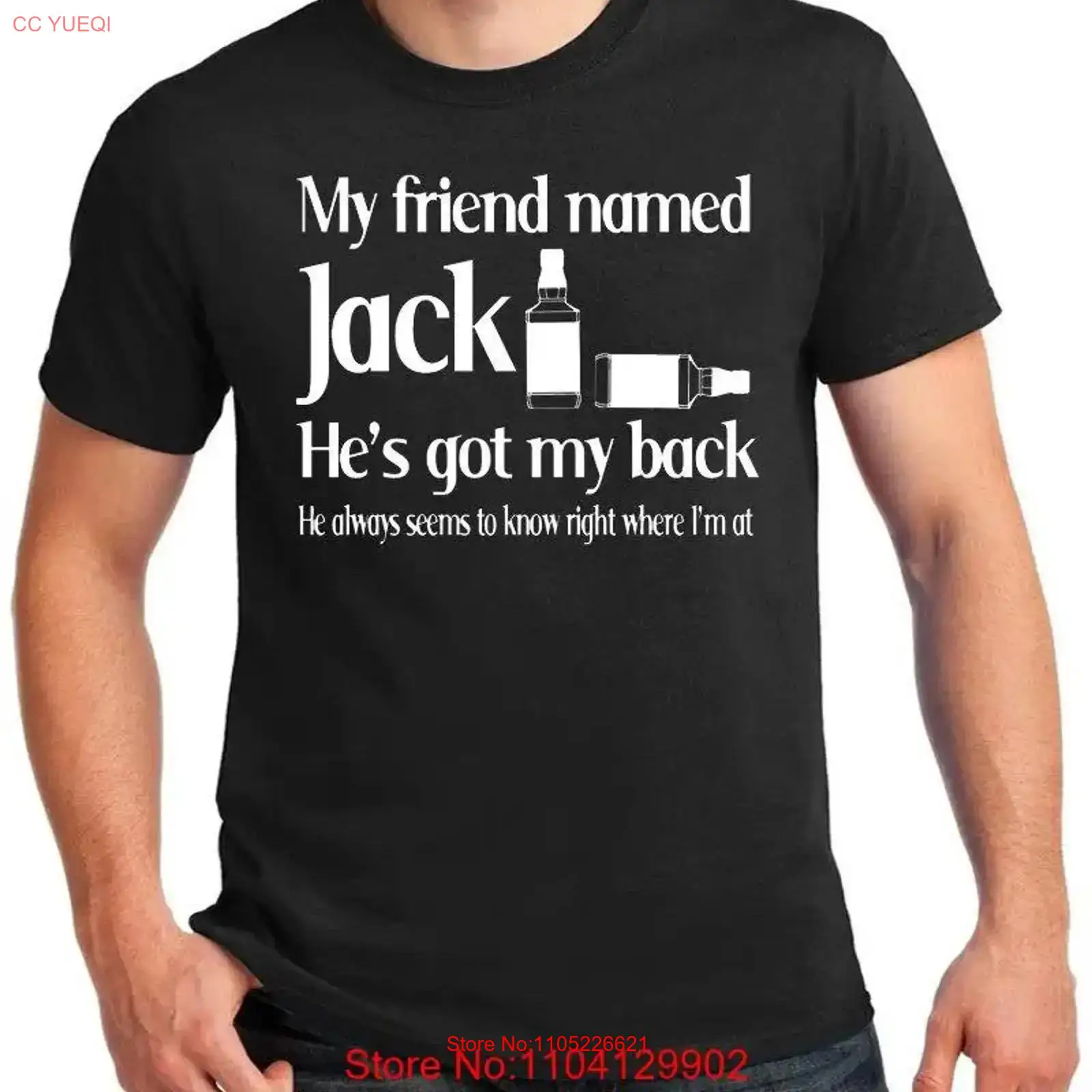 Whiskey Beer And Wine Lyrics - T-shirt con testo di canzone per