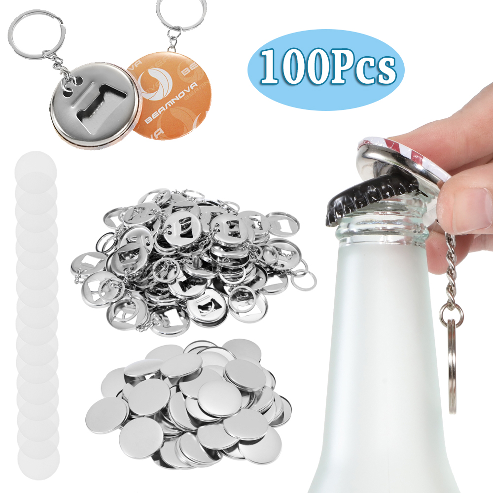 Wine Beer Opener - 100 pezzi materiali badge apribottiglie e