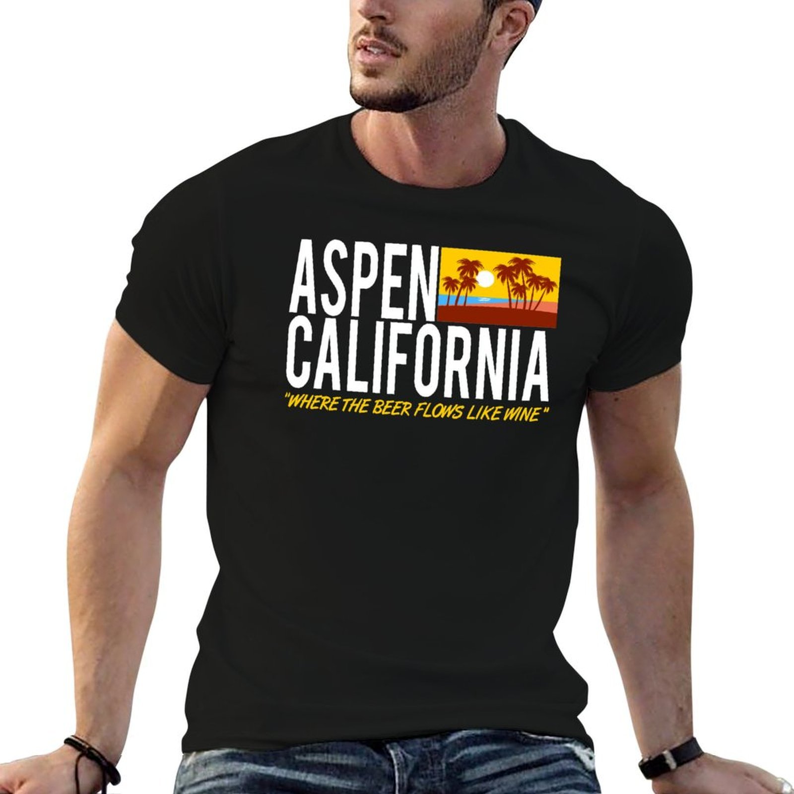 Aspen California - T-shirt con - Wine Like Beer recensione e prezzo