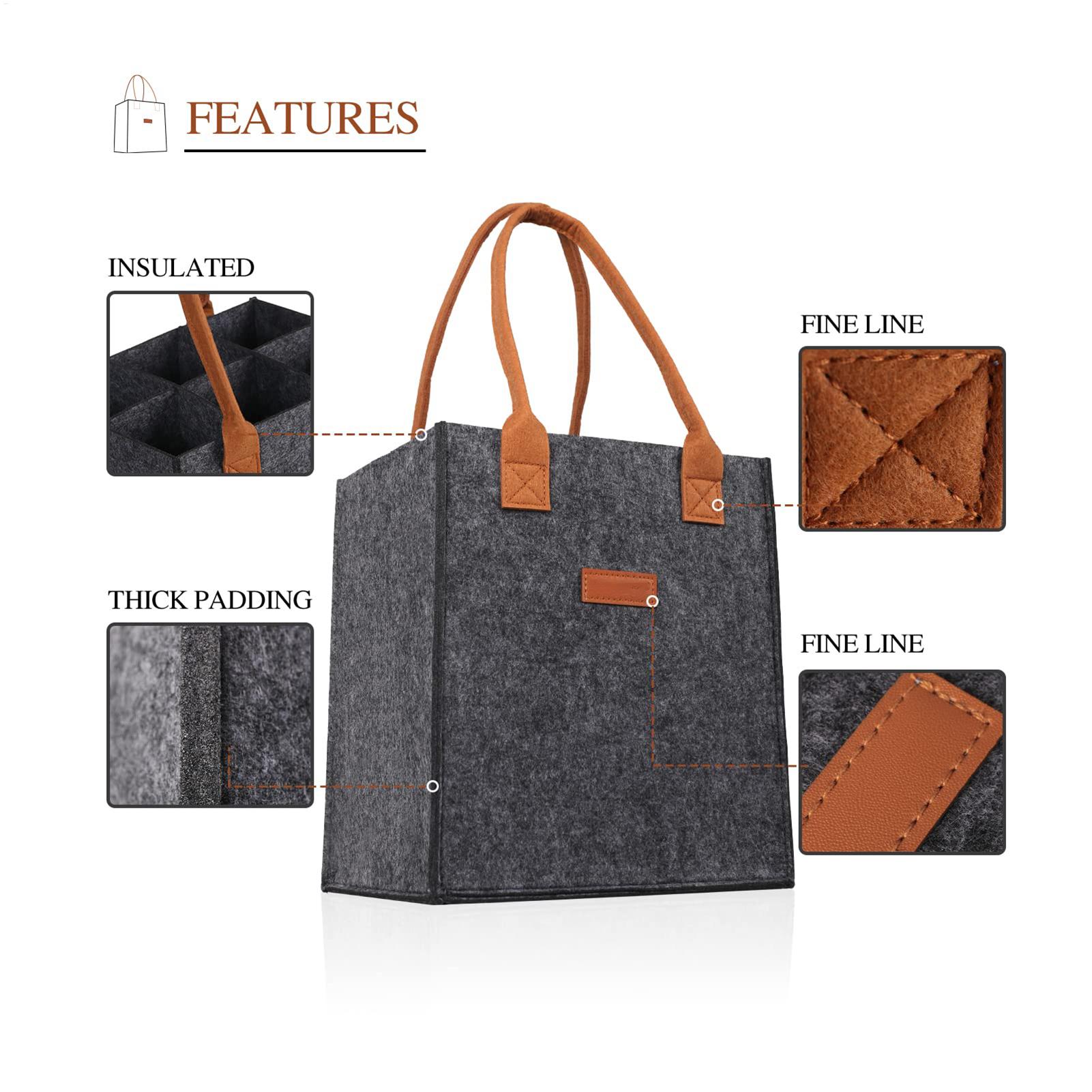 Borsa tote per bicchiere di vi - Beer Wine Grocery recensione e prezzo